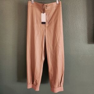Sofia Vergara Faux Leather Joggers 3X